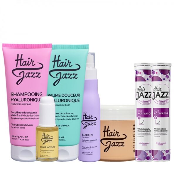 Kit HAIR JAZZ pour la pousse des cheveux et leur nutrition en profondeur